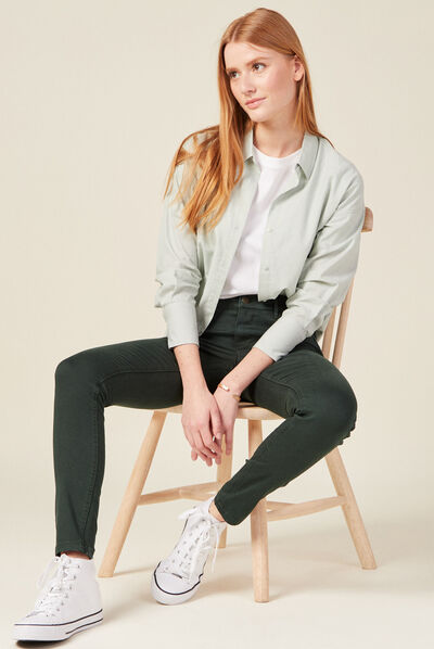 Pantalon Audrey - skinny push up vert foncé femme