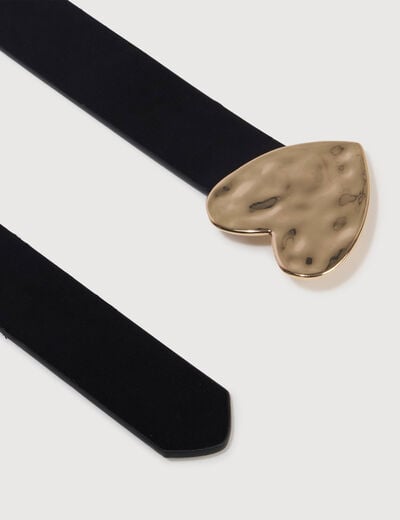 Ceinture fine noir femme