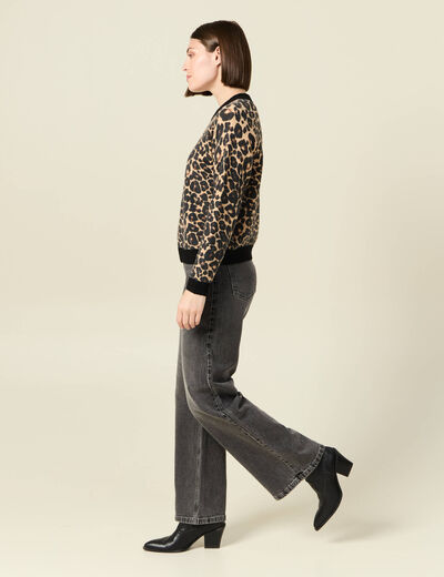 Veste manches longues noir femme