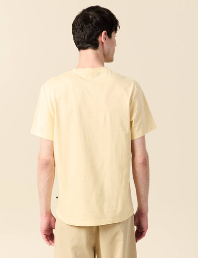 T-shirt manches courtes jaune homme