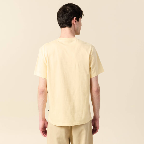 t shirt manches courtes jaune homme T-shirt manches courtes jaune homme