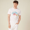 T-shirt manches courtes ecru homme