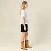 T-shirt manches courtes ecru femme
