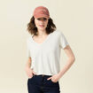 T-shirt manches courtes bleu clair femme