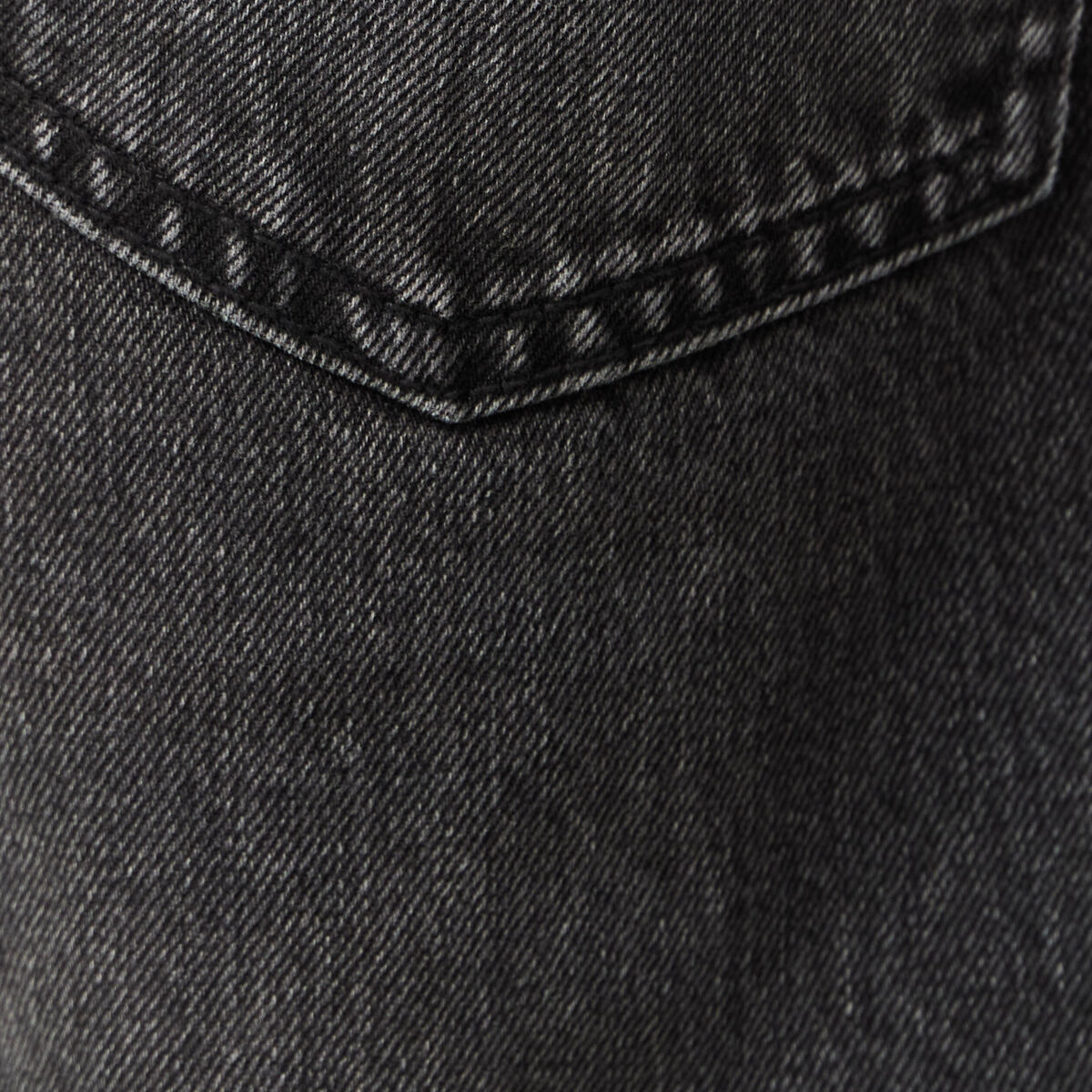 Jeans large 5 poches longueur 32 denim snow noir homme