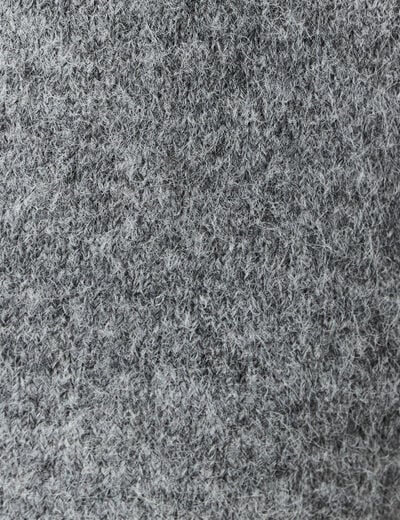 Robe pull droite avec boutons gris clair femme