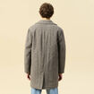 Manteau droit long col classique beige homme