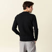 Pull manches longues noir homme