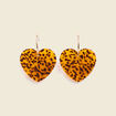 Boucles d'oreilles marron clair femme