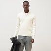Pull col camionneur ecru homme