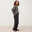Gilet matelass&eacute; col rond noir femme
