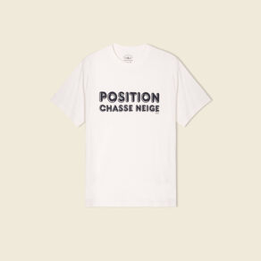 T-shirt manches courtes ecru homme