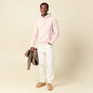 Sweat &agrave; capuche rose poudr&eacute;e homme