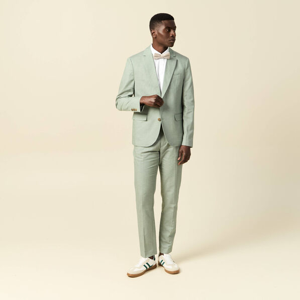 Veste blazer cintré vert olive homme