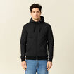 Gilet manches longues zipp&eacute; noir homme