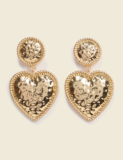 Boucles d'oreilles couleur or femme