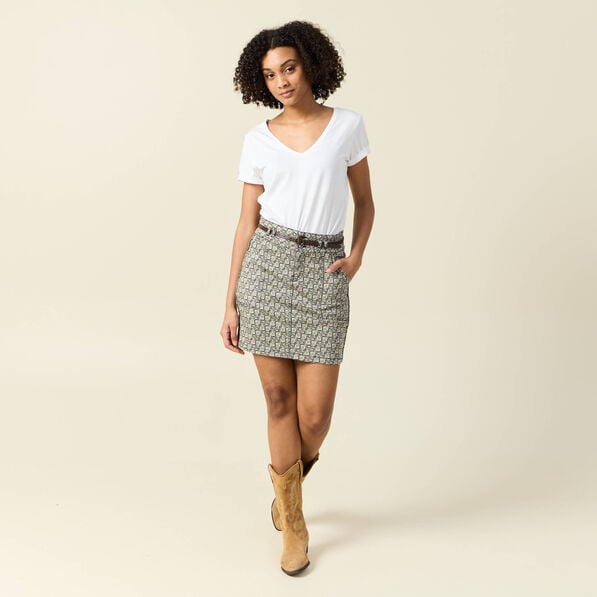 jupe droite eco responsable noir femme Jupe droite éco-responsable noir femme