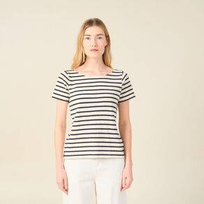 t shirt manches courtes ecru femme T-shirt manches courtes ecru femme