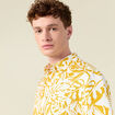 Chemise éco-responsable jaune foncé homme