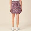 Jupe droite fluide noir femme