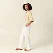 Blouse manches courtes multicolore femme