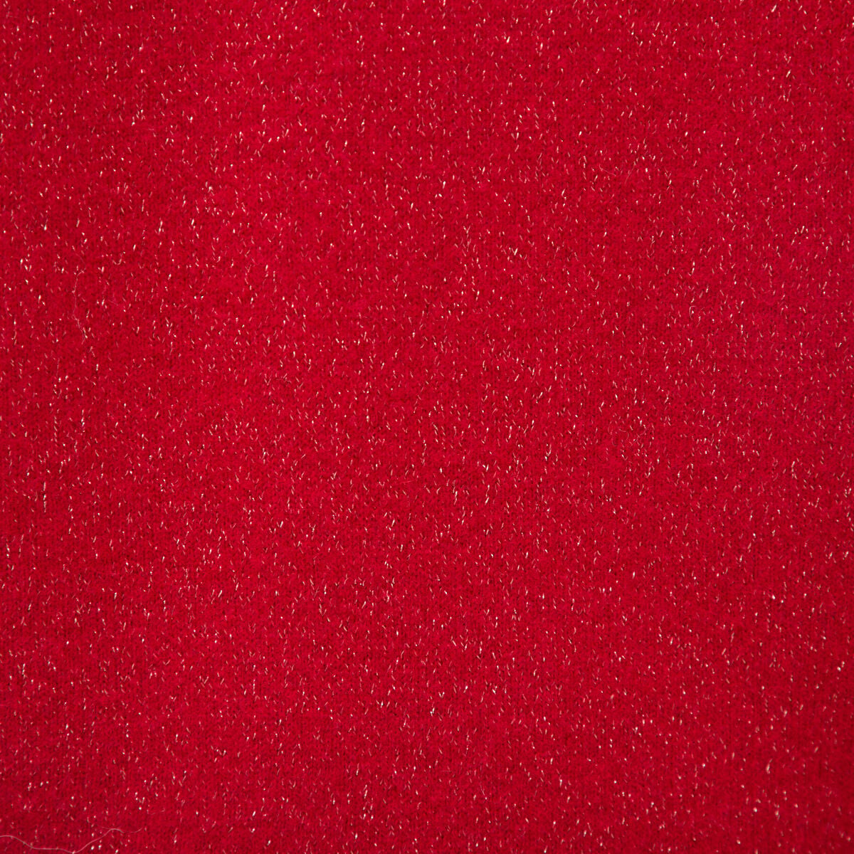 Pull droit col v manches longues rouge femme