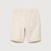 Bermuda en coton ecru homme