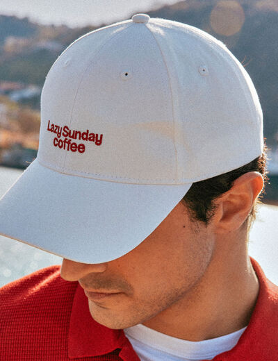 Casquette ecru homme