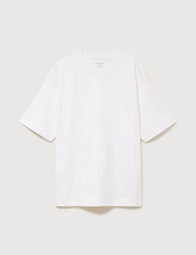 T-shirt en coton blanc homme