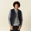 Blouson sans manche réversible beige homme
