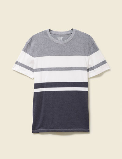 T-shirt manches courtes bleu marine homme