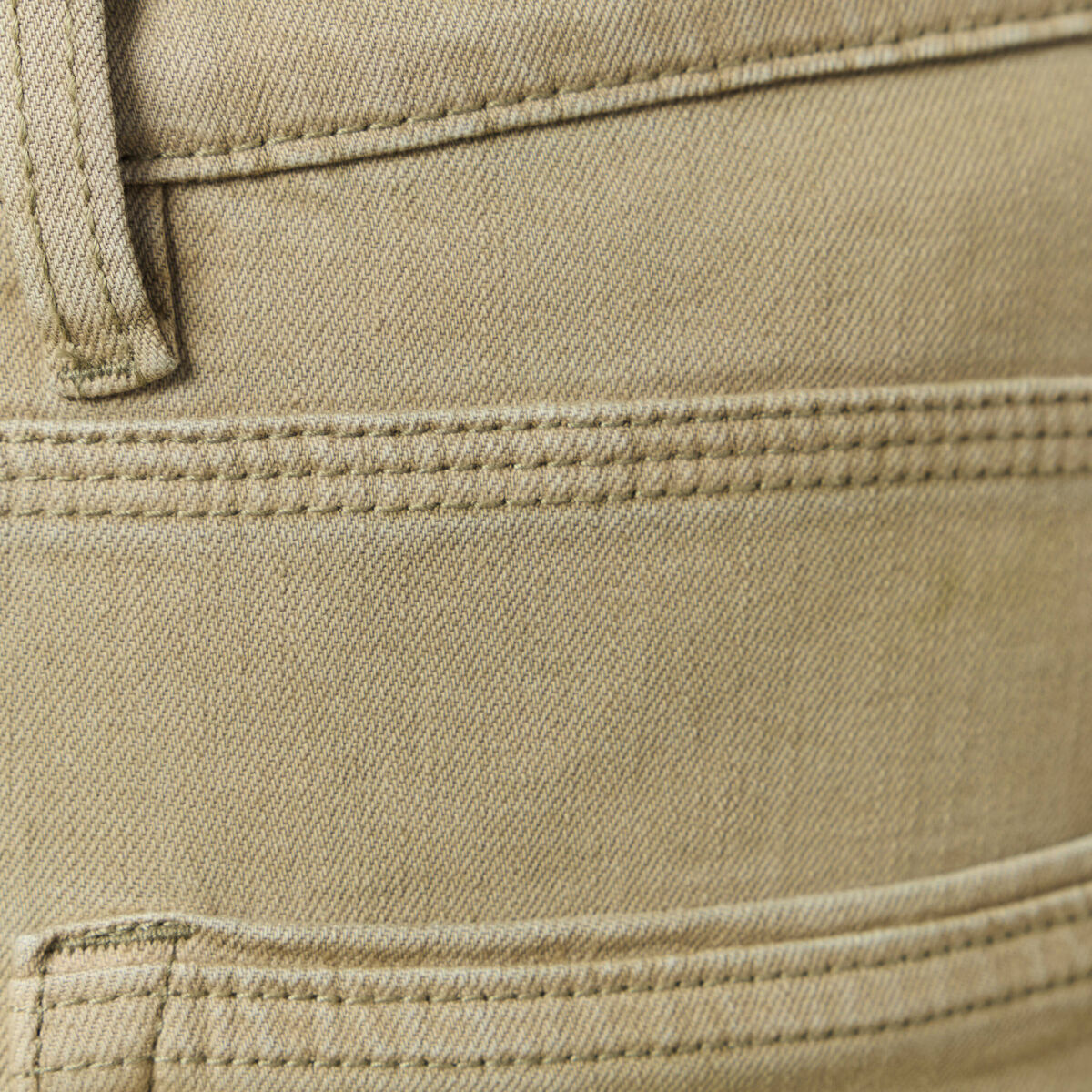 Jeans éco-responsable straight vert kaki homme