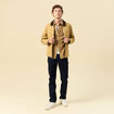 Chemise col classique manches longues beige homme