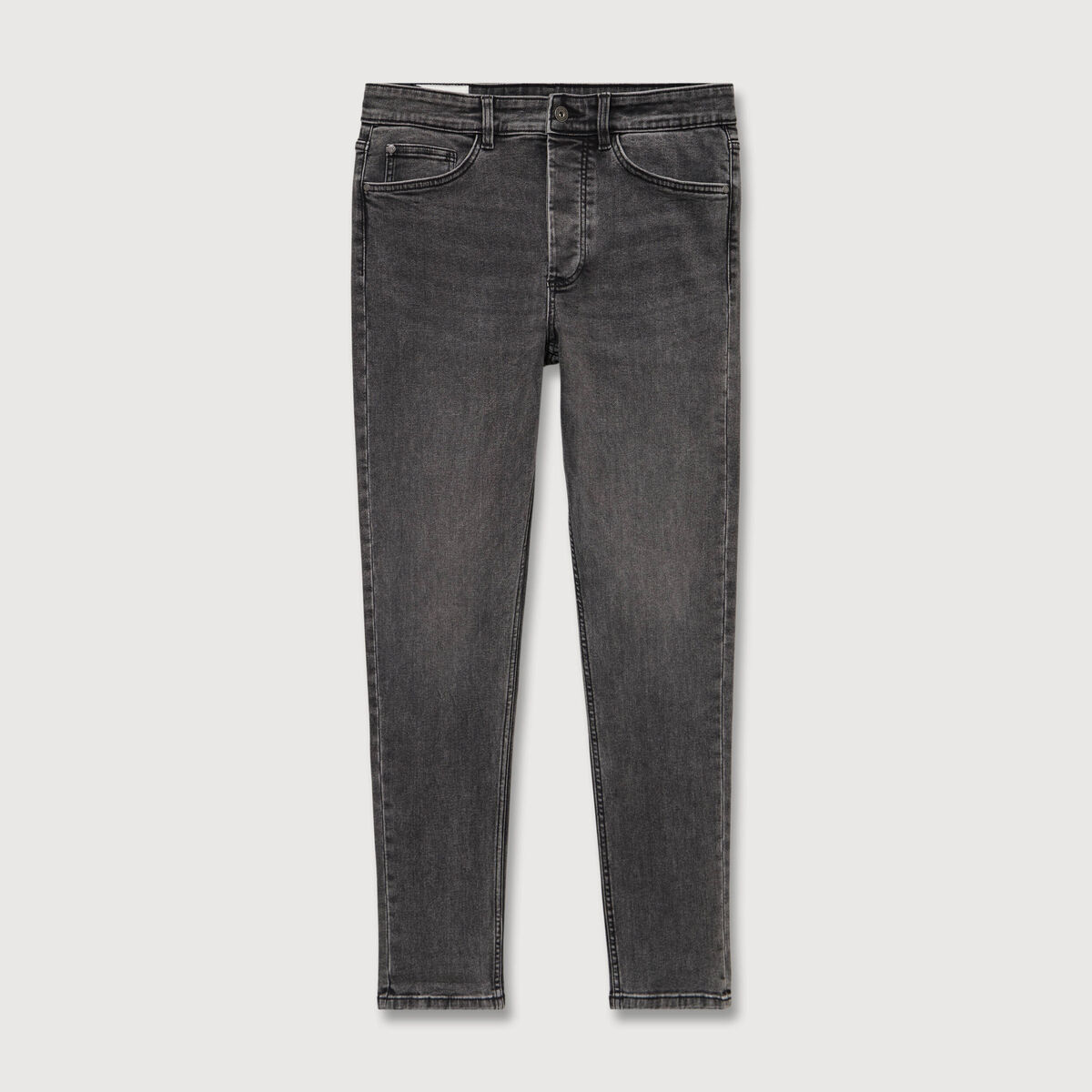 Jeans skinny tapered denim snow noir homme