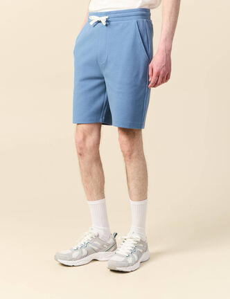 Short éco-responsable bleu gris homme