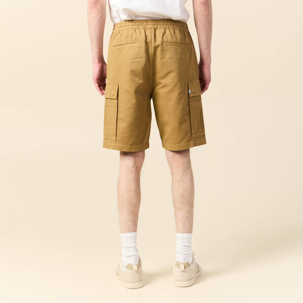 Bermuda droit cargo camel homme