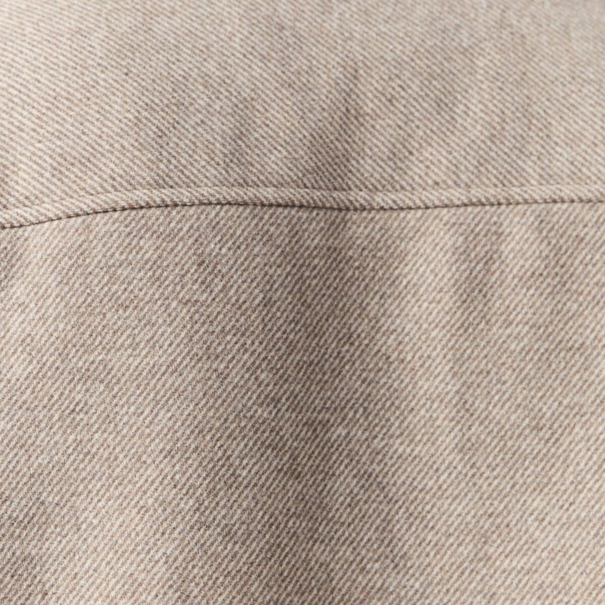 Surchemise boutonn&eacute;e beige homme