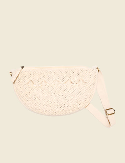 Sac banane devant crochet sable femme