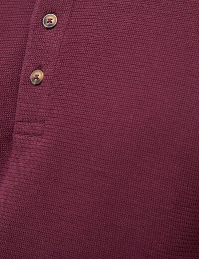 T-shirt manches longues prune homme
