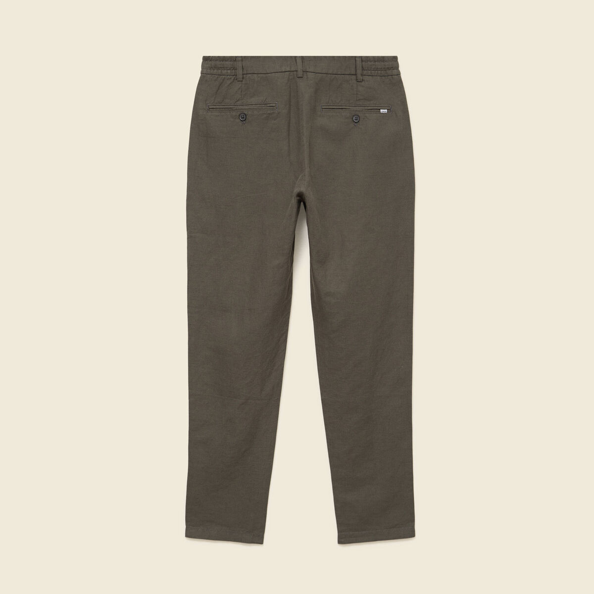 Chino coupe droite longueur 32 vert fonc&eacute; homme