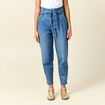 Jeans slouchy taille haute denim stone femme