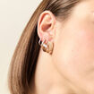 Boucles d'oreilles clous ecru femme
