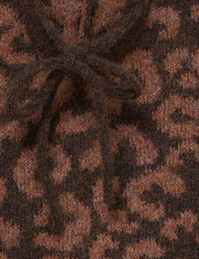 Cagoule marron clair femme