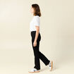 Jeans bootcut denim noir femme