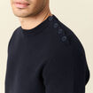 Pull éco-responsable bleu foncé homme