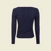 T-shirt à manches longues bleu marine femme
