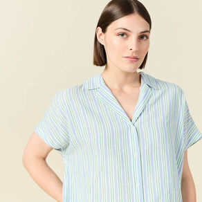 chemise manches courtes bleu femme Chemise manches courtes bleu femme