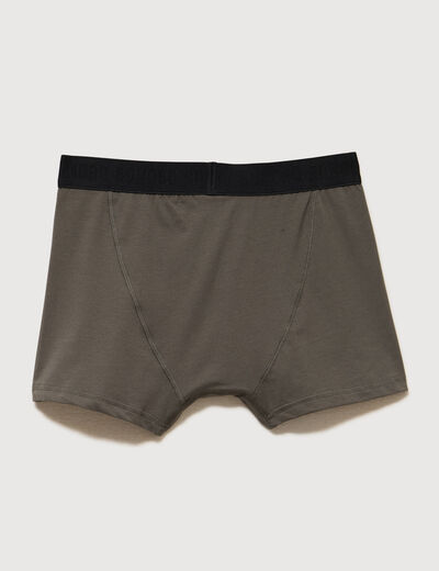 Lot de 3 boxers vert fonc&eacute; homme