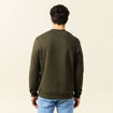 Sweat manches longues vert kaki homme