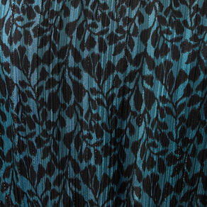 Robe longue évasée manches 3/4 bleu canard femme